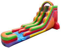 18' Rainbow Wet/Dry Single Lane Slide